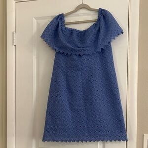 Kensie Periwinkle NWOT Off-Shoulder Eyelet Dress